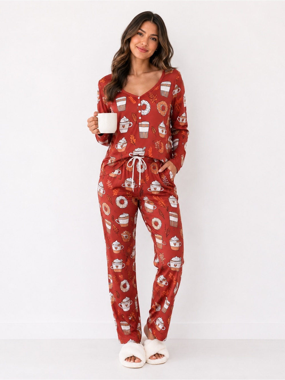 Jordann Coffee & Donut Pajama Set